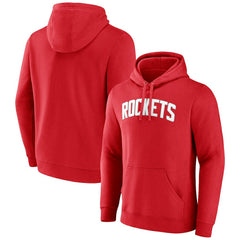 Houston Rockets Wordmark Pullover Hoodie Red