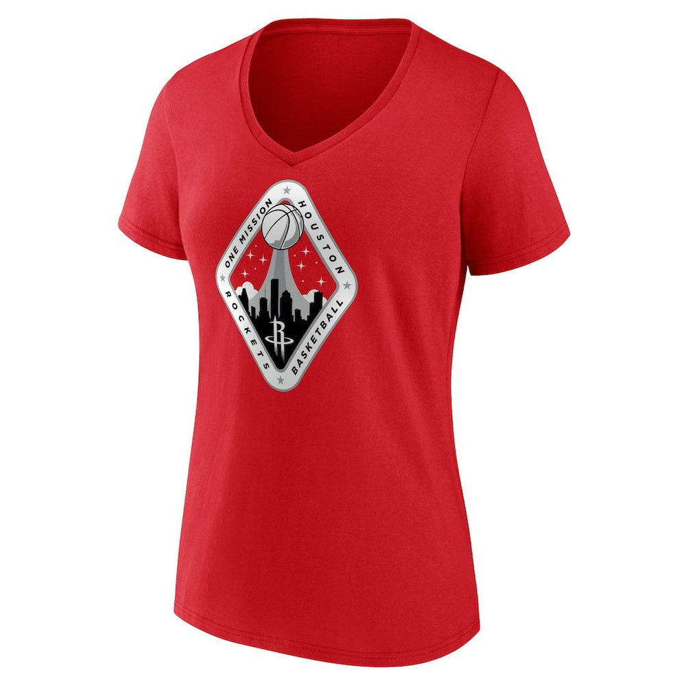 Houston Rockets Women's Team Pride V-Neck T-Shirt Red