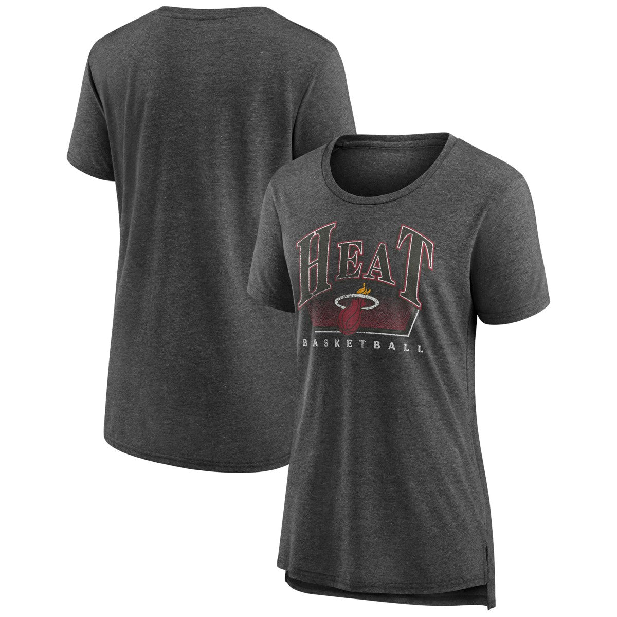 Miami Heat Women's Selection Tri-Blend T-Shirt Gray