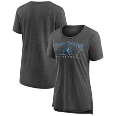 Minnesota Timberwolves Women's Selection Tri-Blend T-Shirt Gray