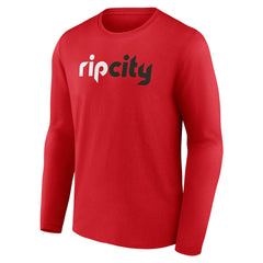 Portland Trail Blazers Alternate Logo Long Sleeve T-Shirt Red