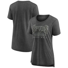San Antonio Spurs Women's Selection Tri-Blend T-Shirt Gray