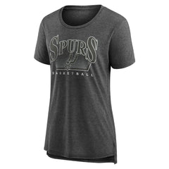 San Antonio Spurs Women's Selection Tri-Blend T-Shirt Gray