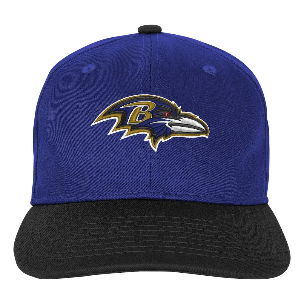 Baltimore Ravens Outerstuff Youth True Retro Adjustable Hat Purple