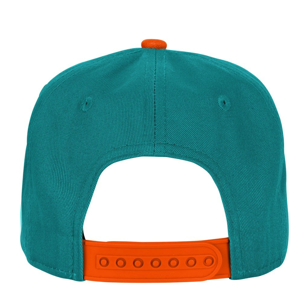 Miami Dolphins Outerstuff Youth Essentials Snapback Hat Aqua