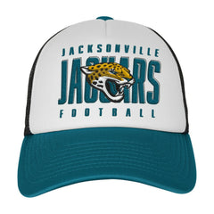 Jacksonville Jaguars Youth Essentials Trucker Adjustable Hat White/Teal