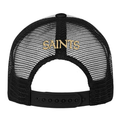 New Orleans Saints Youth Essentials Trucker Adjustable Hat White/Black