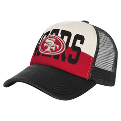 San Francisco 49ers Youth Modern Fan Trucker Adjustable Hat White/Black