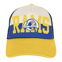 Los Angeles Rams Youth Modern Fan Trucker Adjustable Hat White/Gold