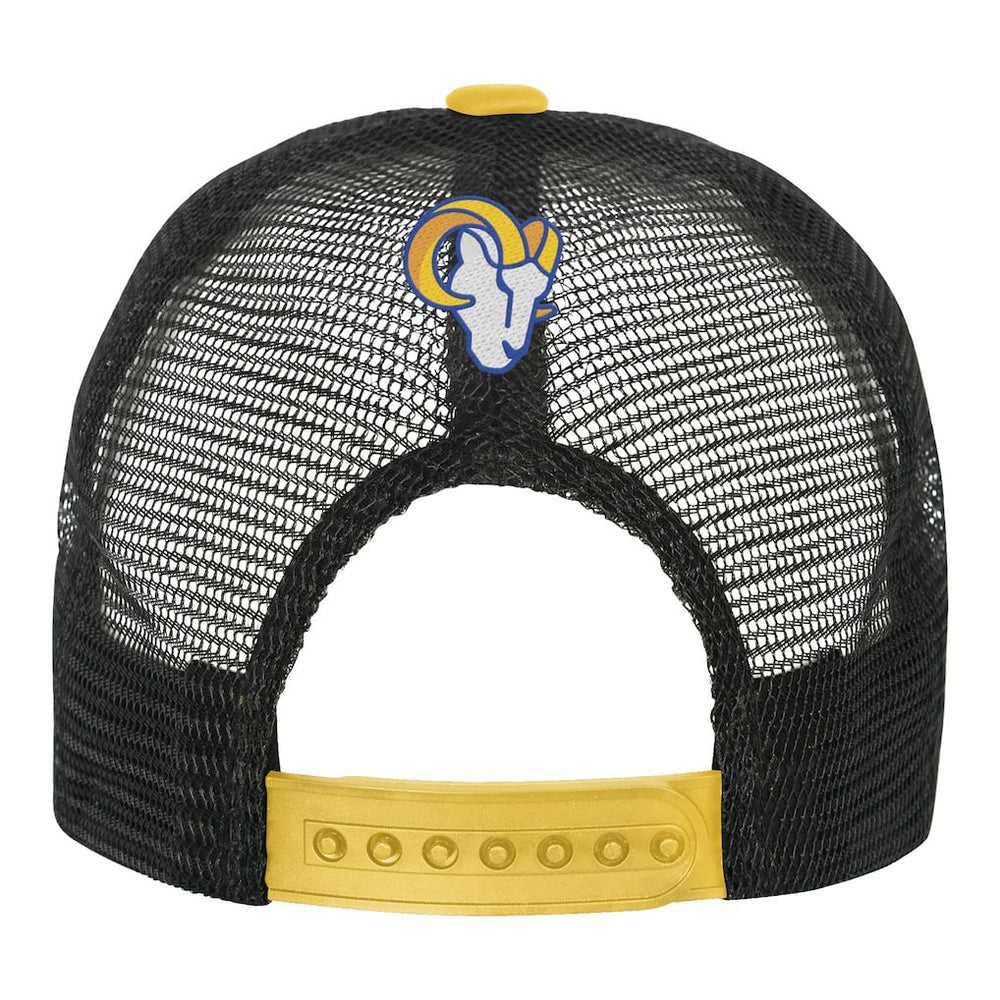 Los Angeles Rams Youth Modern Fan Trucker Adjustable Hat White/Gold