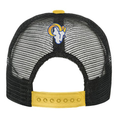 Los Angeles Rams Youth Modern Fan Trucker Adjustable Hat White/Gold