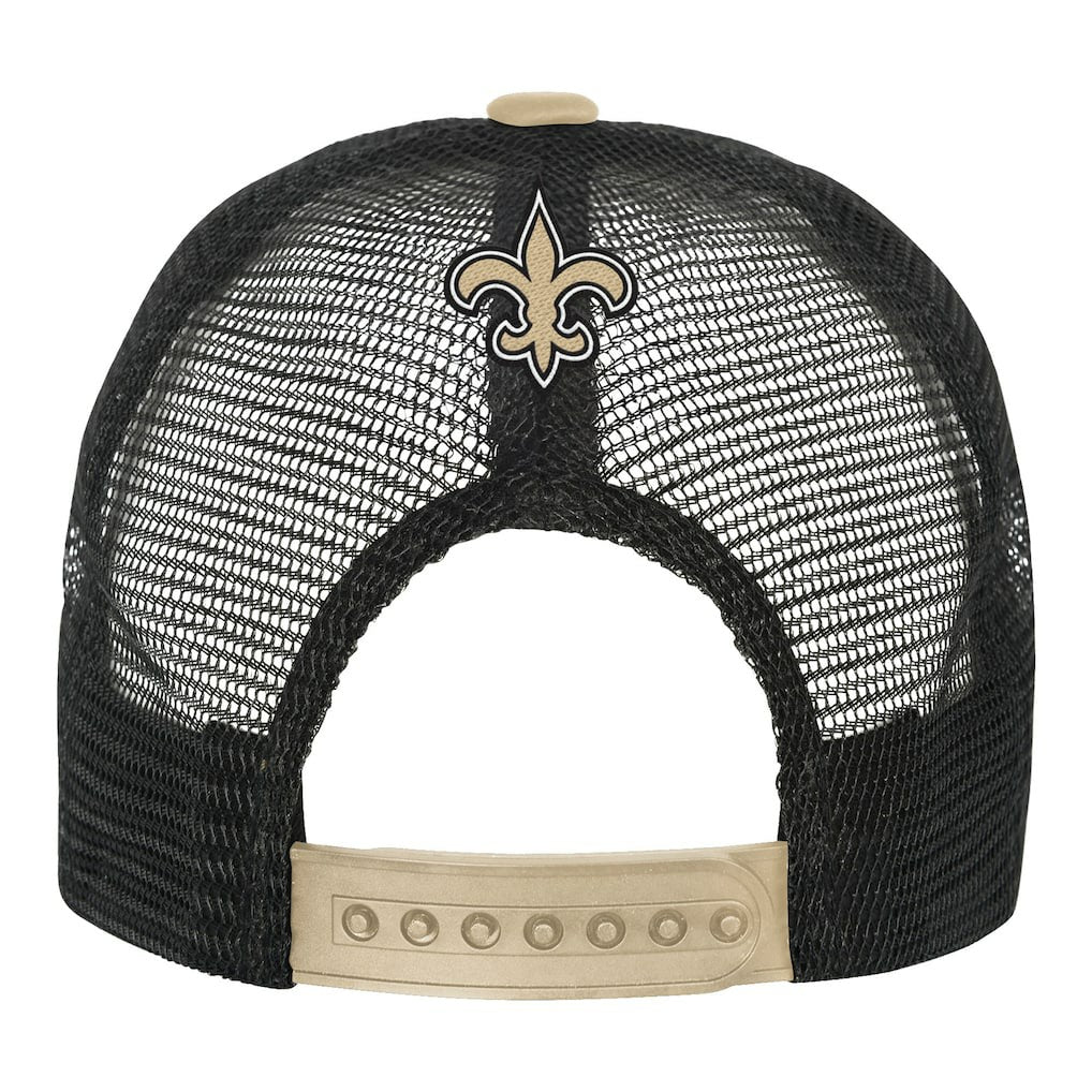 New Orleans Saints Youth Modern Fan Trucker Adjustable Hat White/Gold