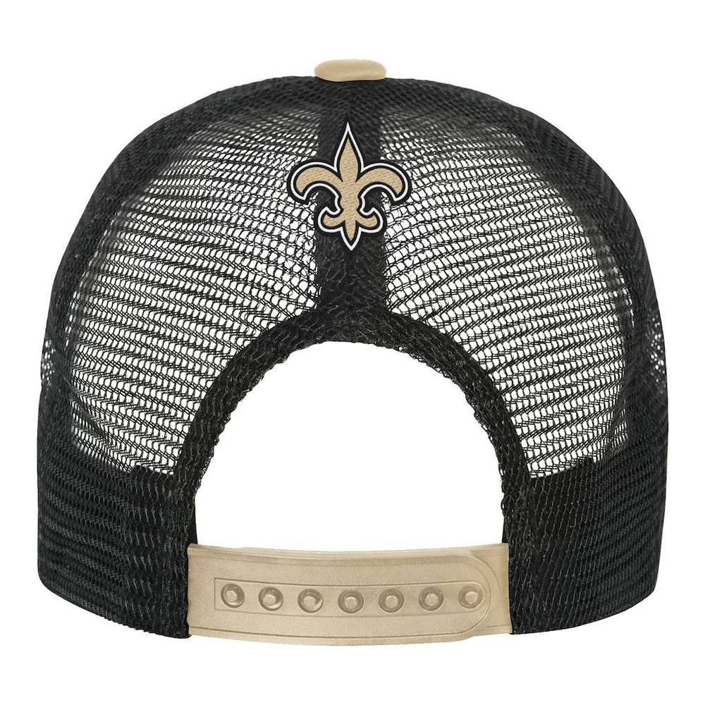 New Orleans Saints Youth Modern Fan Trucker Adjustable Hat White/Gold