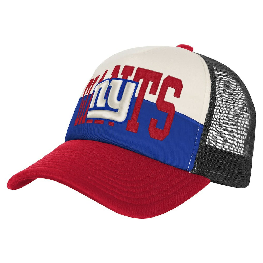 New York Giants Youth Modern Fan Trucker Adjustable Hat White/Red