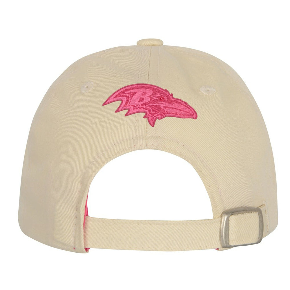 Baltimore Ravens Outerstuff Girls Youth Blitz Adjustable Hat Cream