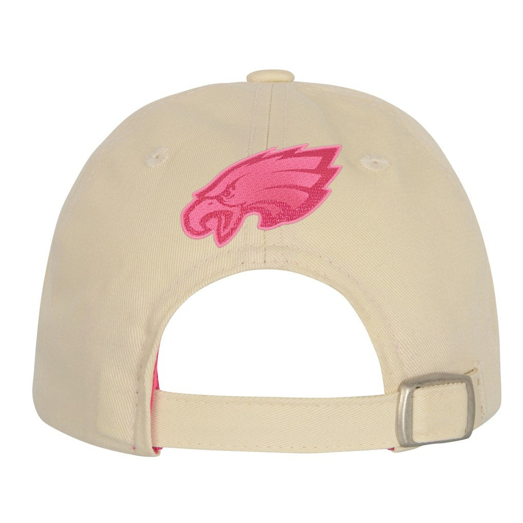 Philadelphia Eagles Outerstuff Girls Youth Blitz Adjustable Hat Cream