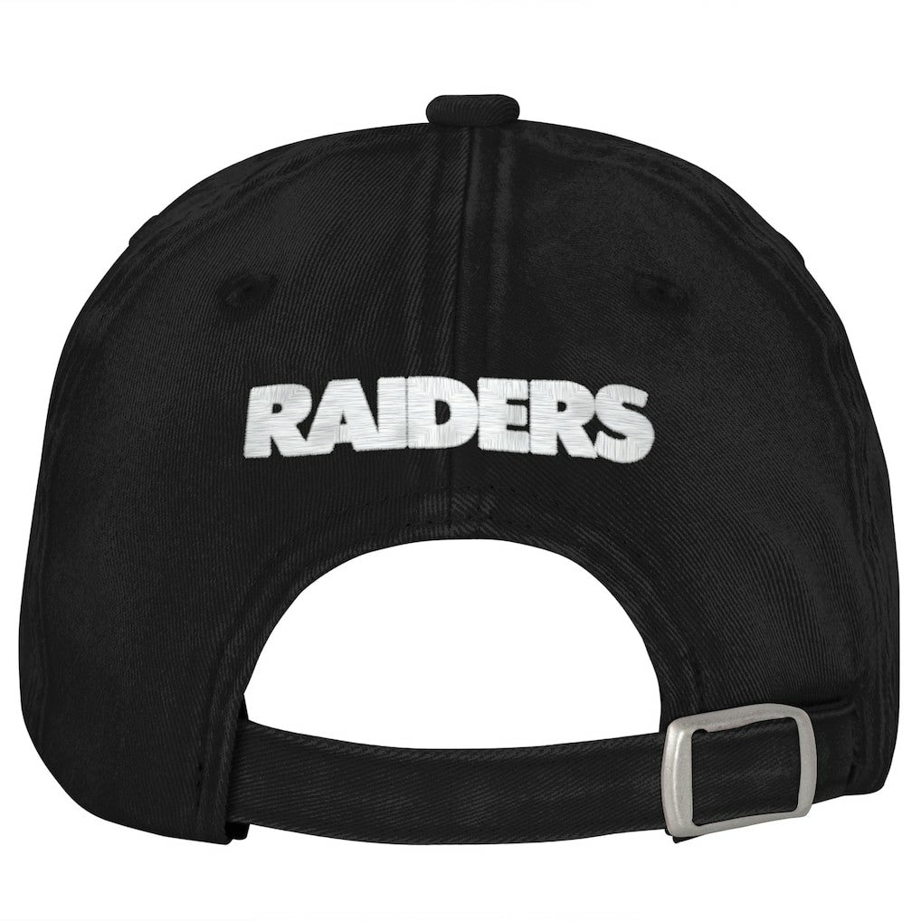 Las Vegas Raiders Outerstuff Girls Youth Gridiron Adjustable Hat Black
