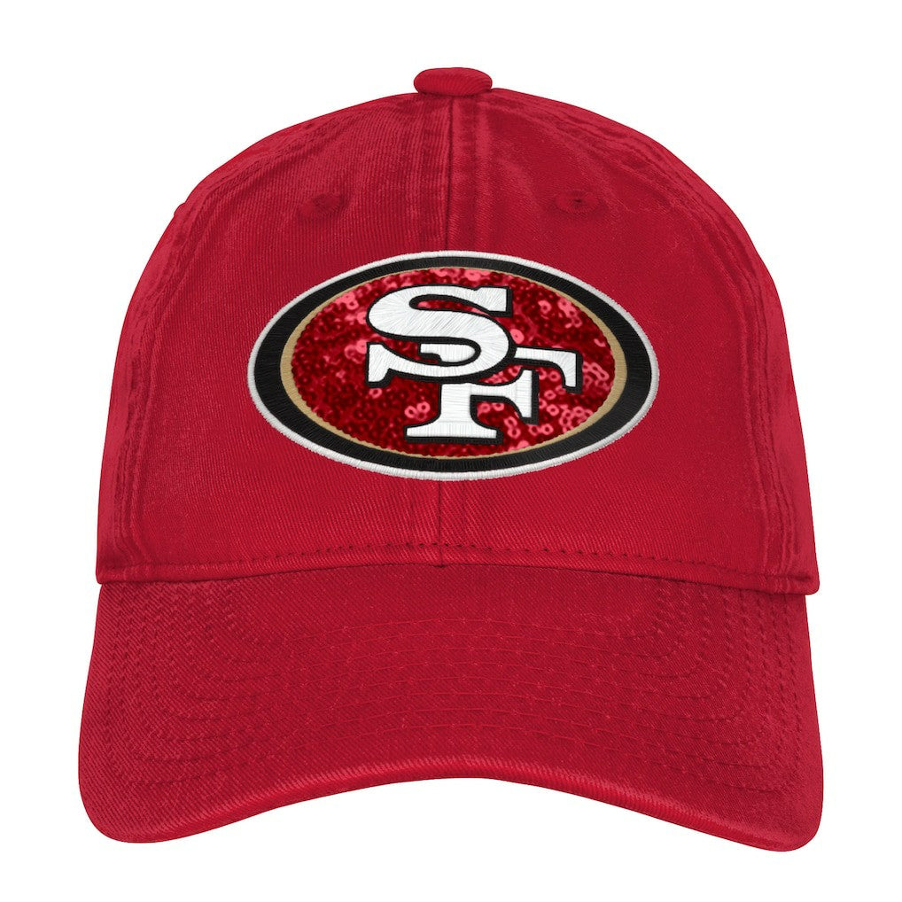 San Francisco 49ers Outerstuff Girls Youth Gridiron Adjustable Hat Scarlet