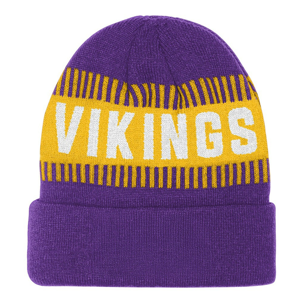 Minnesota Vikings Outerstuff Bright Lights Cuffed Knit Hat Purple