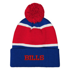 Buffalo Bills Outerstuff Girls Let's Play Cuffed Knit Hat with Pom Royal