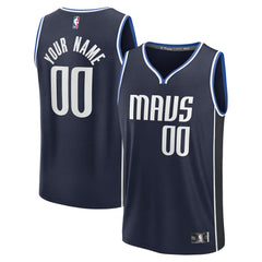 Dallas Mavericks Fast Break Custom Jersey for sale Statement Editi- Navy | Fanatics outlet
