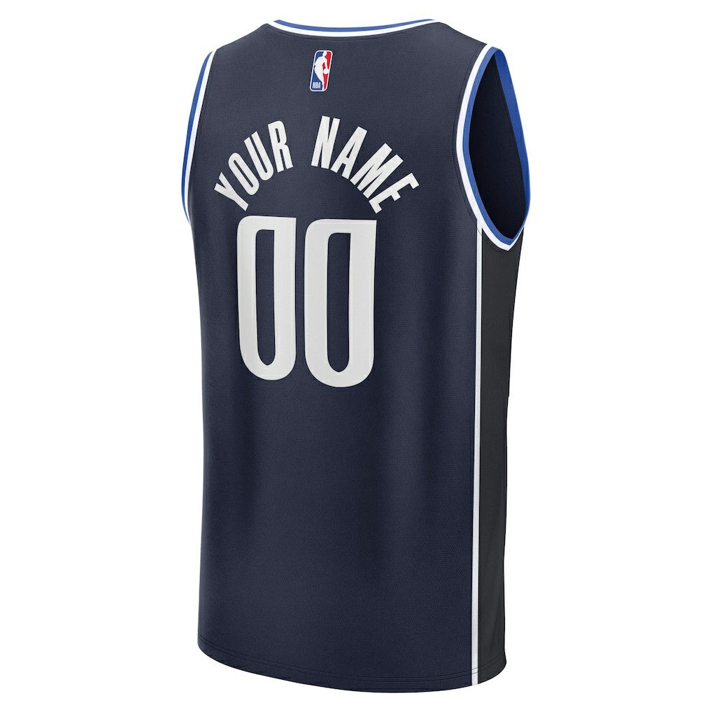 Dallas Mavericks Fast Break Custom Jersey for sale Statement Editi- Navy | Fanatics outlet