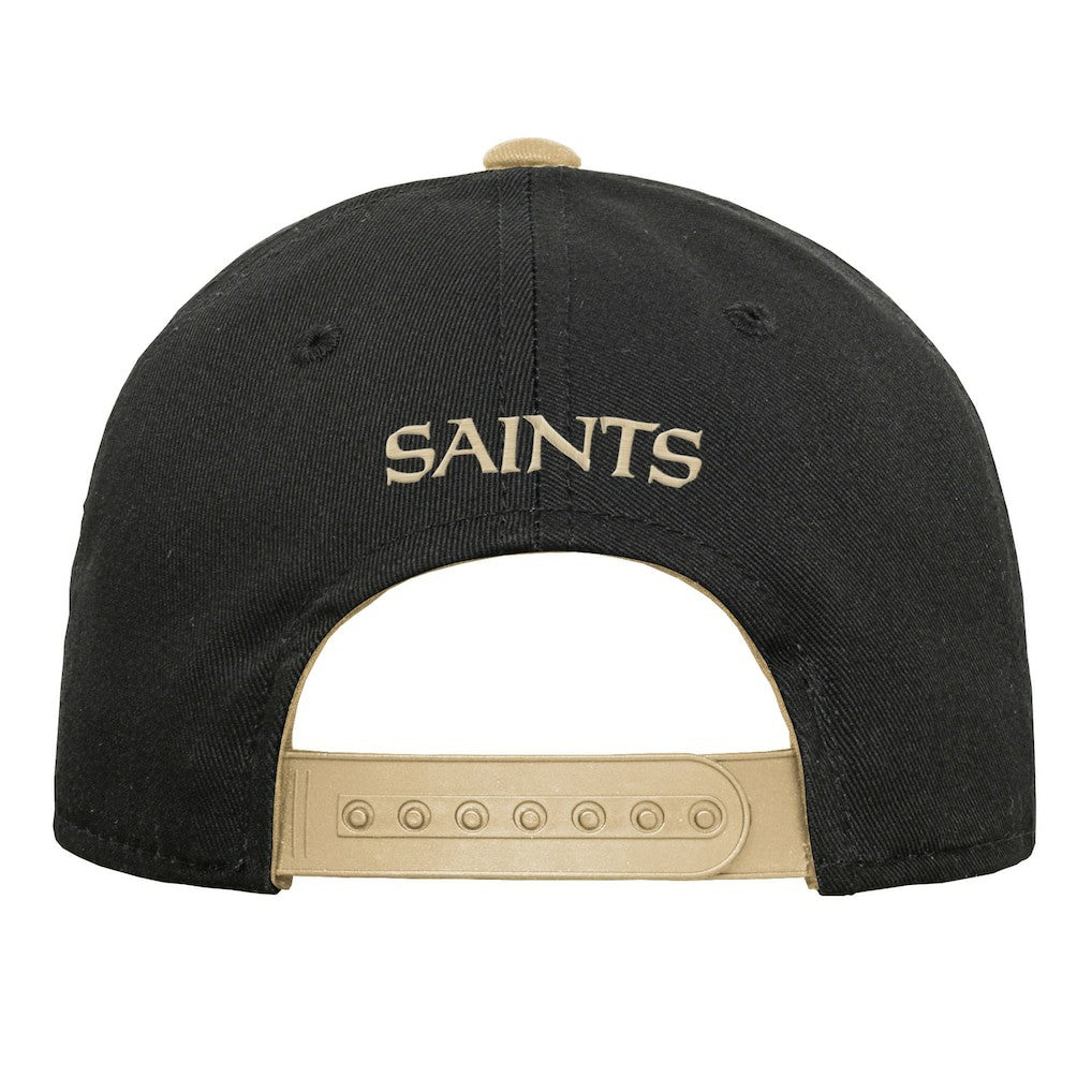 New Orleans Saints Outerstuff Youth Team Pre-Curved Adjustable Hat Black