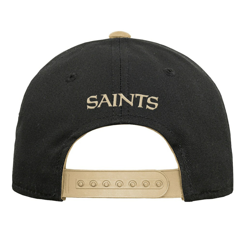 New Orleans Saints Outerstuff Youth Team Pre-Curved Adjustable Hat Black