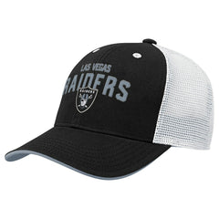 Las Vegas Raiders Outerstuff Youth Core Lockup Trucker Adjustable Hat Black