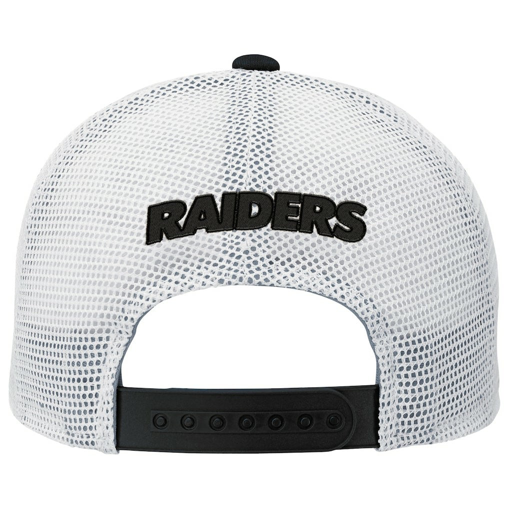 Las Vegas Raiders Outerstuff Youth Core Lockup Trucker Adjustable Hat Black
