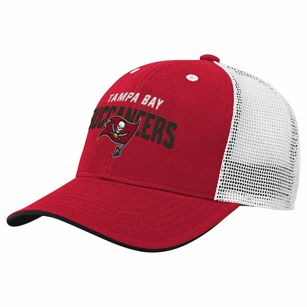 Tampa Bay Buccaneers Outerstuff Youth Core Lockup Trucker Adjustable Hat Red