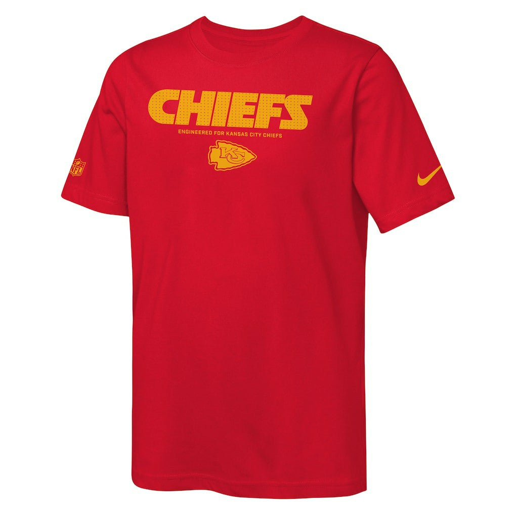 Nike Kansas City Chiefs Youth Sideline Team Issue T-Shirt Red