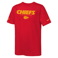 Nike Kansas City Chiefs Youth Sideline Team Issue T-Shirt Red