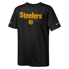 Nike Pittsburgh Steelers Youth Sideline Team Issue T-Shirt Black
