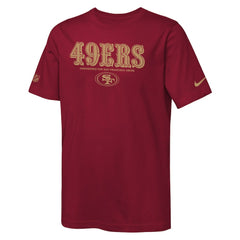 Nike San Francisco 49ers Youth Sideline Team Issue T-Shirt Scarlet