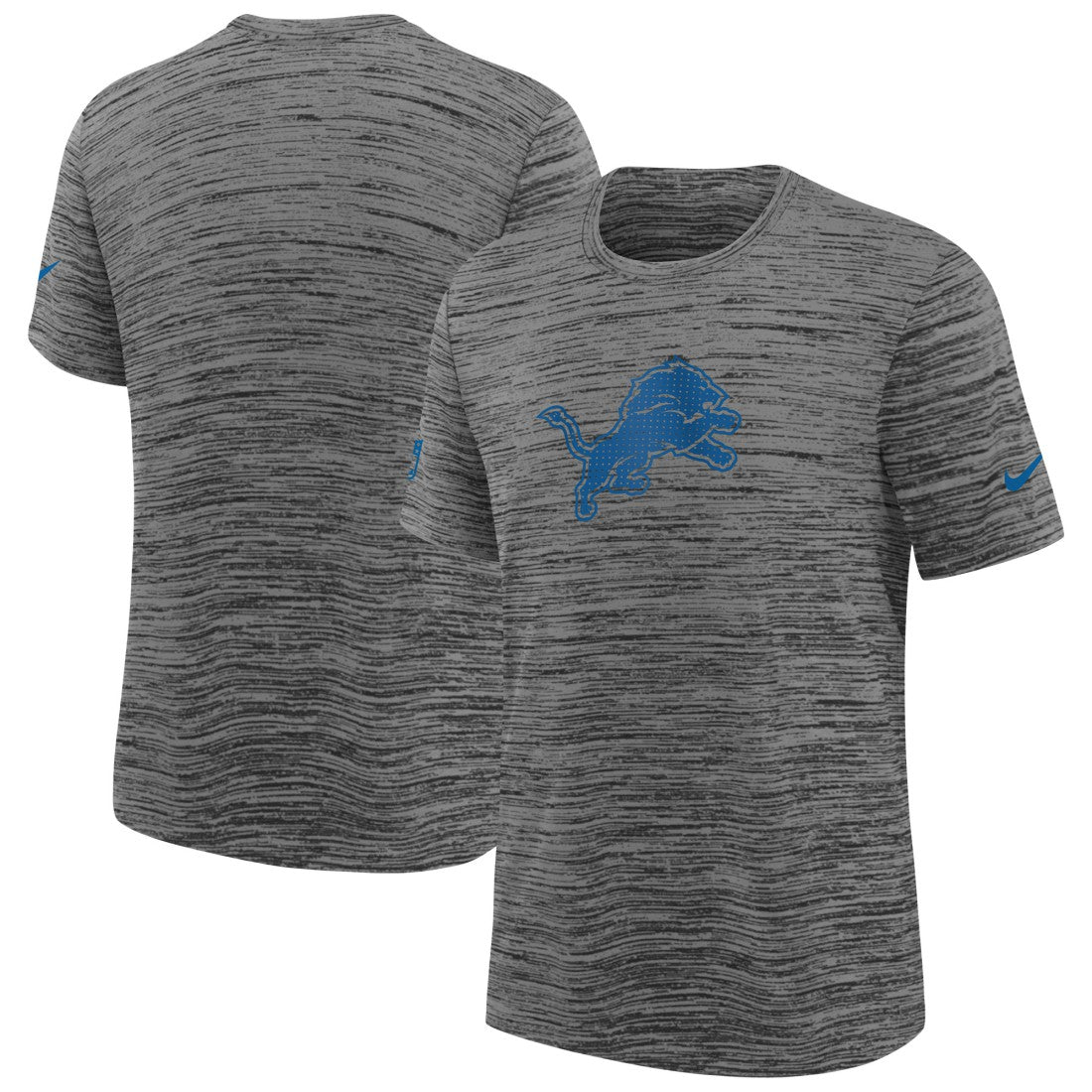 Nike Detroit Lions Youth Sideline Velocity Performance T-Shirt Heather Gray
