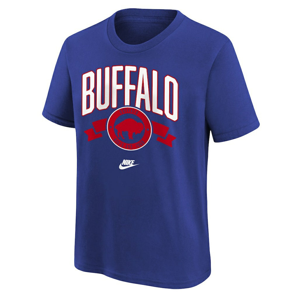 Nike Buffalo Bills Youth Rewind Front & Back Essential T-Shirt Royal