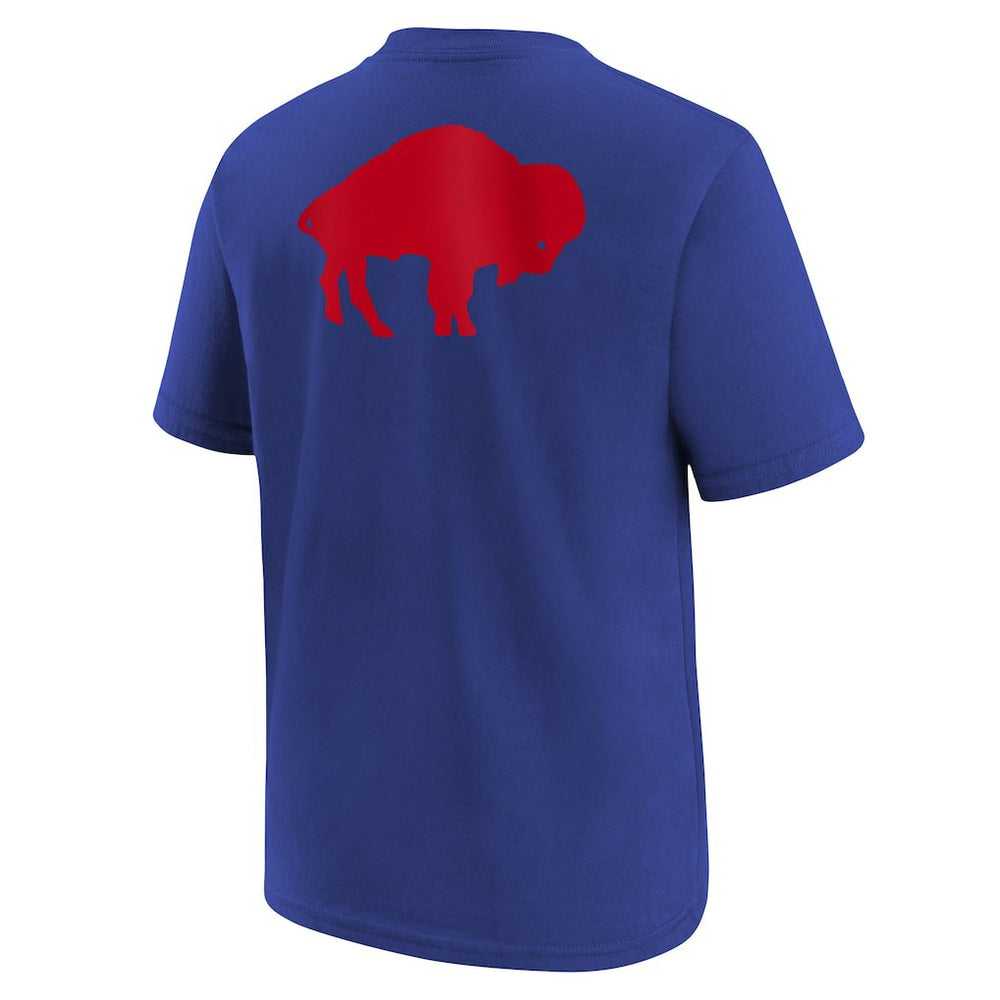 Nike Buffalo Bills Youth Rewind Front & Back Essential T-Shirt Royal