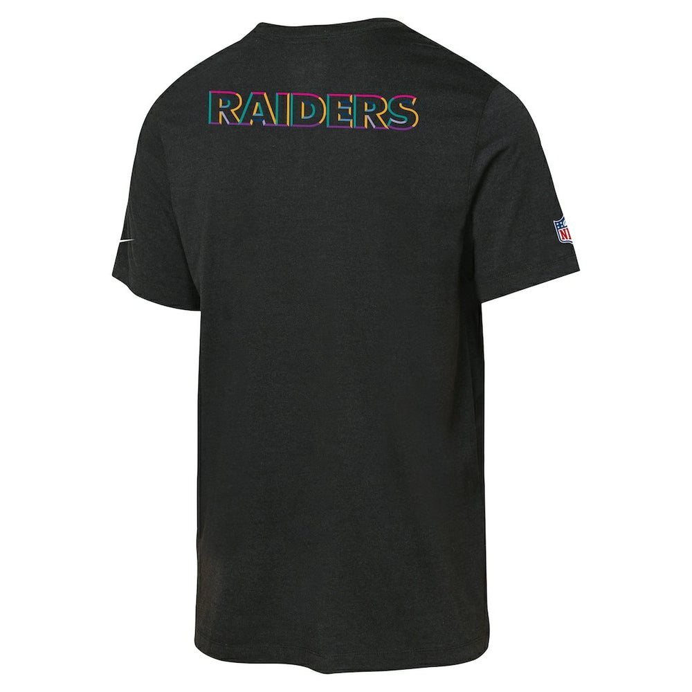 Nike Las Vegas Raiders Youth 2025 NFL Crucial Catch Tri-Blend Dri-FIT T-Shirt Black