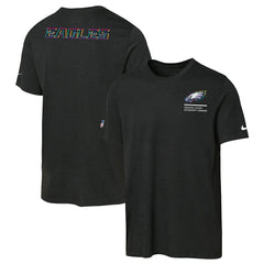 Nike Philadelphia Eagles Youth 2025 NFL Crucial Catch Tri-Blend Dri-FIT T-Shirt Black