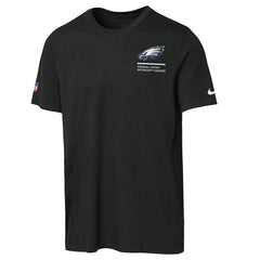 Nike Philadelphia Eagles Youth 2025 NFL Crucial Catch Tri-Blend Dri-FIT T-Shirt Black