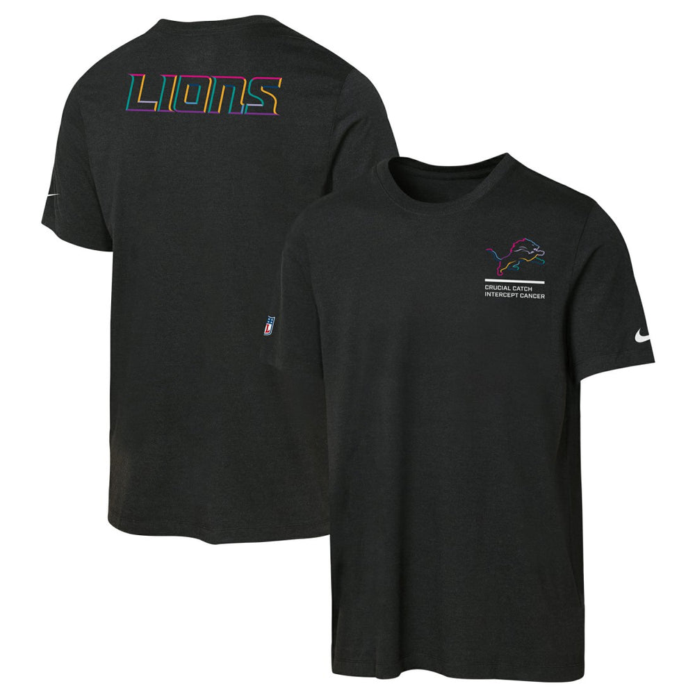 Nike Detroit Lions Youth 2025 NFL Crucial Catch Tri-Blend Dri-FIT T-Shirt Black