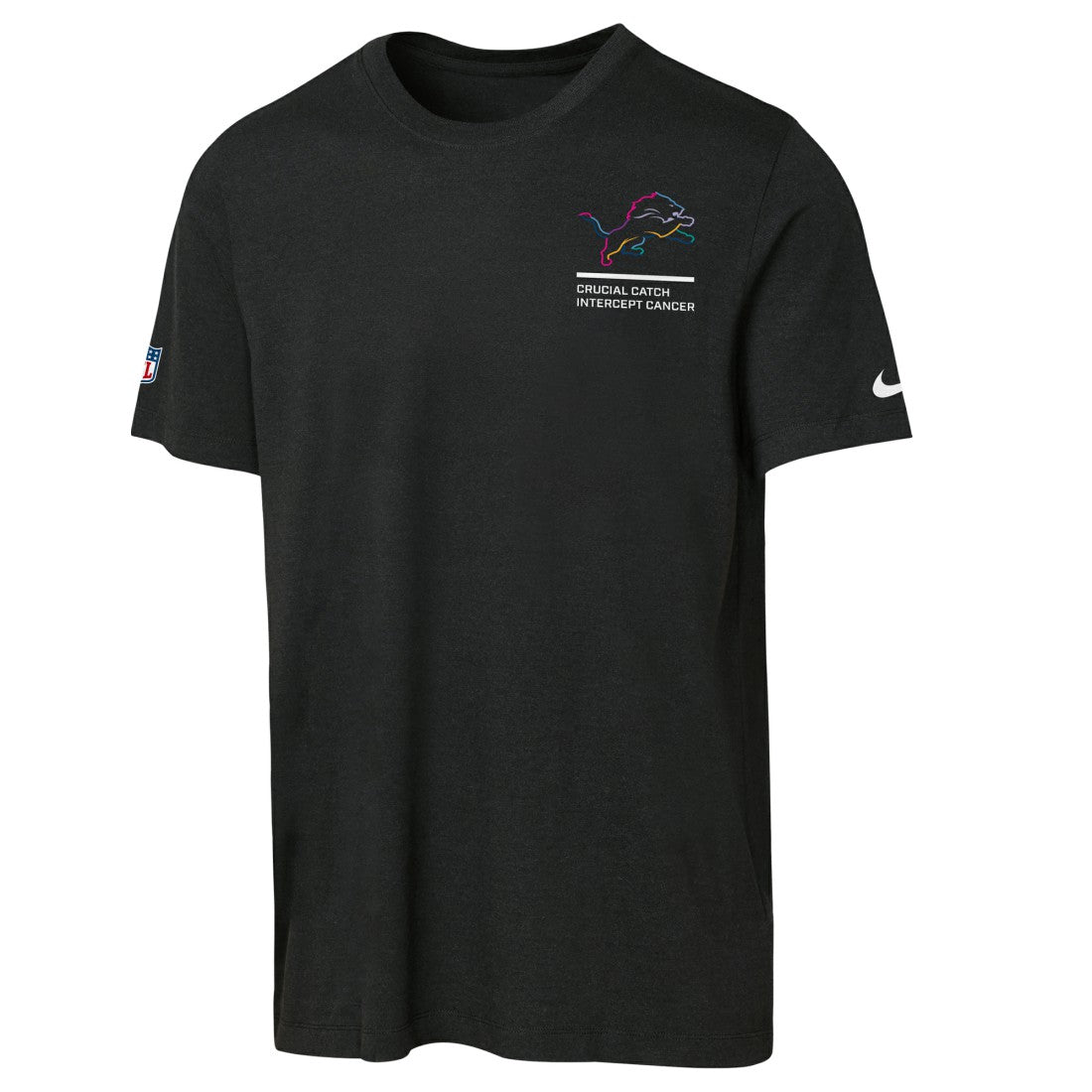 Nike Detroit Lions Youth 2025 NFL Crucial Catch Tri-Blend Dri-FIT T-Shirt Black