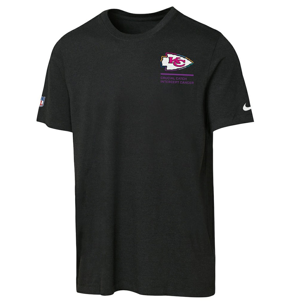 Nike Kansas City Chiefs Youth 2025 NFL Crucial Catch Tri-Blend Dri-FIT T-Shirt Black