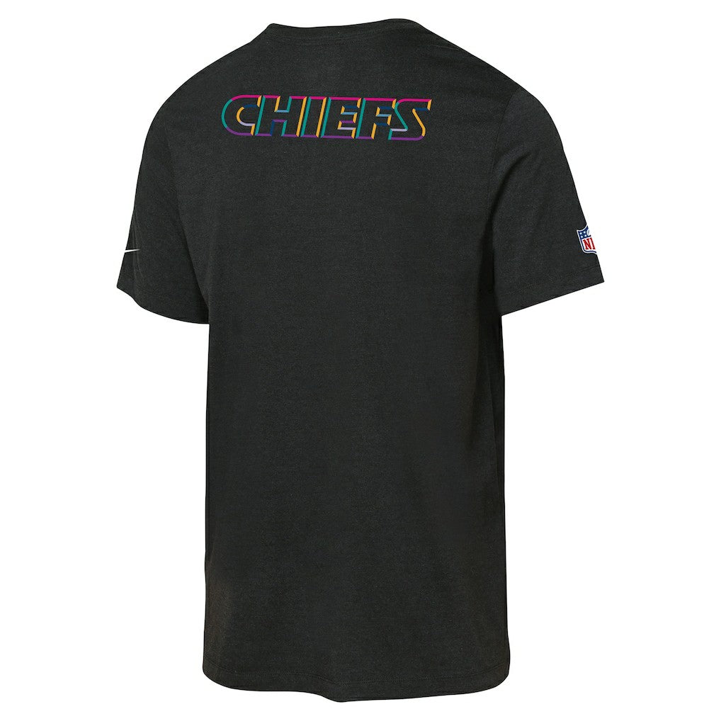 Nike Kansas City Chiefs Youth 2025 NFL Crucial Catch Tri-Blend Dri-FIT T-Shirt Black