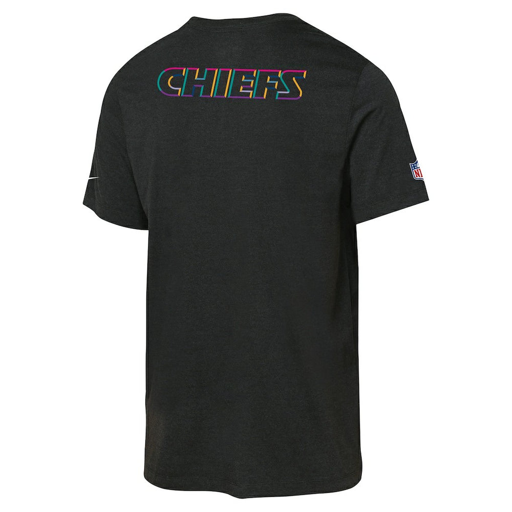 Nike Kansas City Chiefs Youth 2025 NFL Crucial Catch Tri-Blend Dri-FIT T-Shirt Black