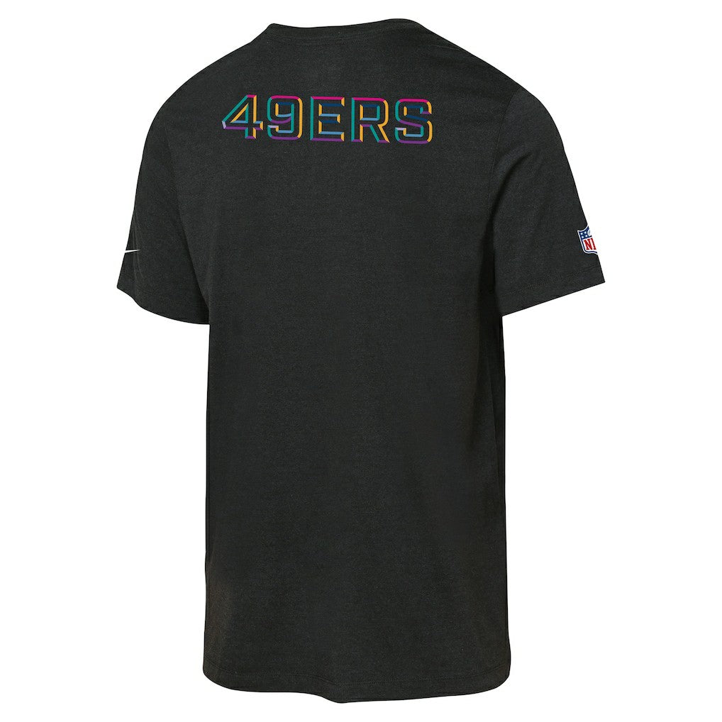 Nike San Francisco 49ers Youth 2025 NFL Crucial Catch Tri-Blend Dri-FIT T-Shirt Black
