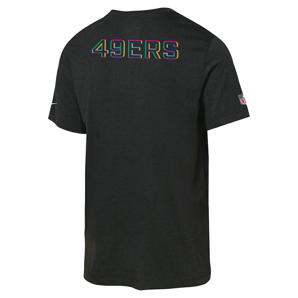 Nike San Francisco 49ers Youth 2025 NFL Crucial Catch Tri-Blend Dri-FIT T-Shirt Black