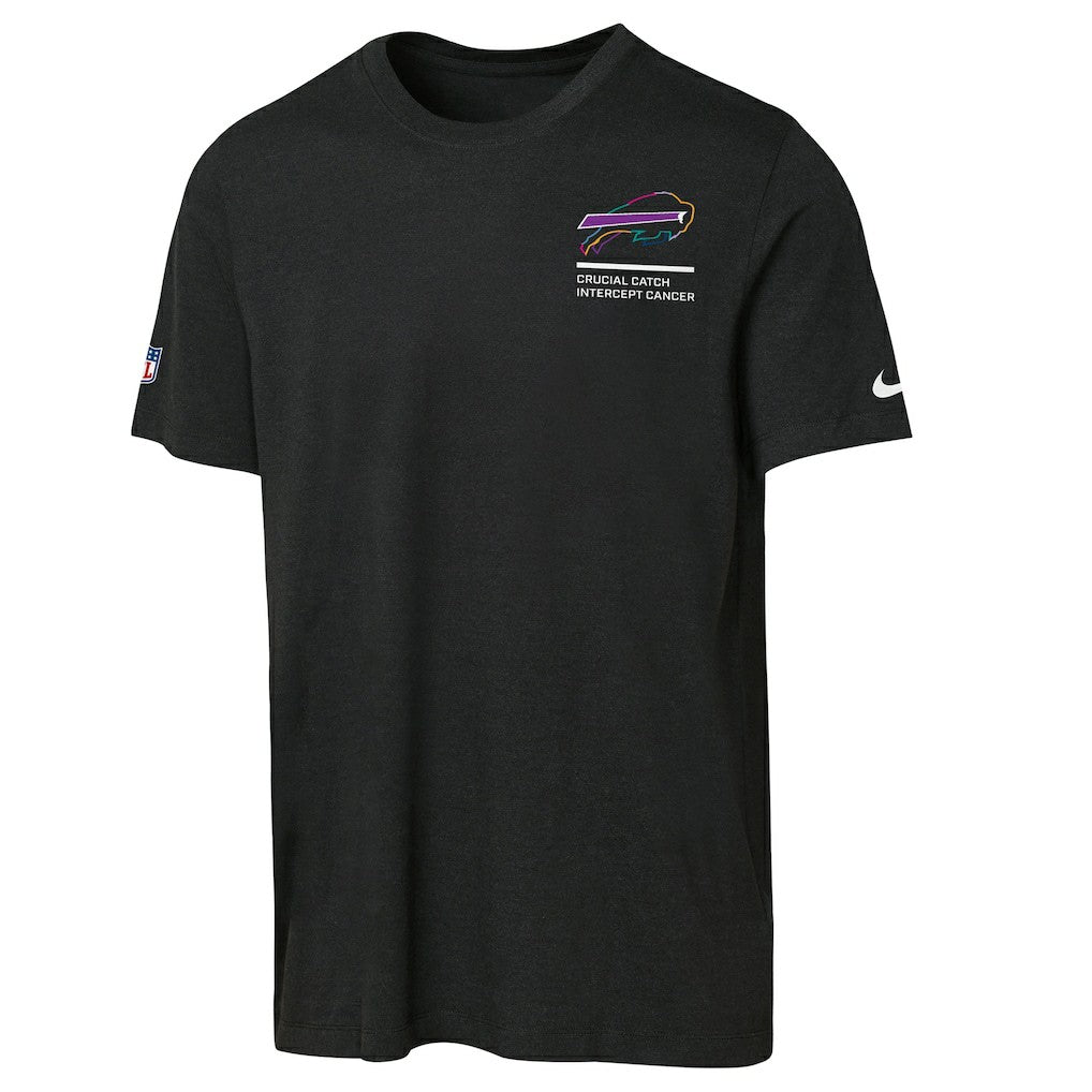 Nike Buffalo Bills Youth 2025 NFL Crucial Catch Tri-Blend Dri-FIT T-Shirt Black