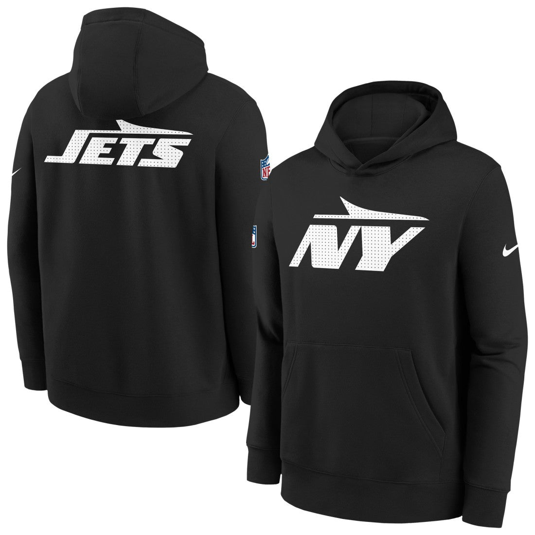 Nike New York Jets Youth Sideline Club Fleece Hoodie Black